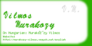 vilmos murakozy business card